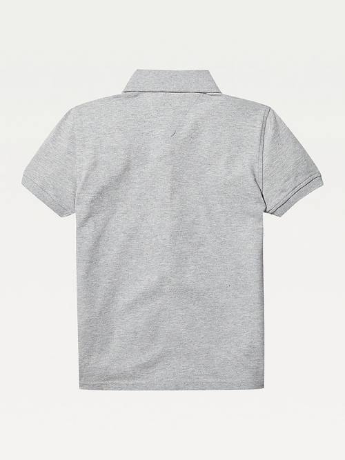 Grey Tommy Hilfiger Organic Cotton Polo Shirt Boys' T Shirts | TH329EKY