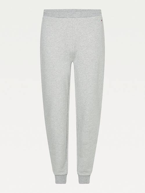 Grey Tommy Hilfiger Organic Cotton Relaxed Fit Joggers Women's Pants | TH403LZS