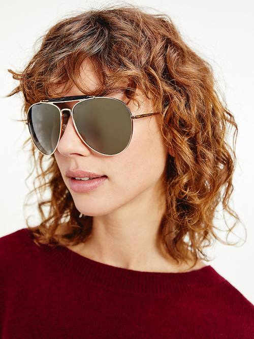 Grey Tommy Hilfiger Pilot Gradient Women's Sunglasses | TH576WRC