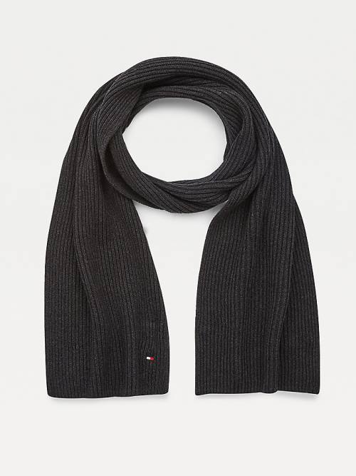 Grey Tommy Hilfiger Pima Cotton Cashmere Men\'s Scarves | TH608AIB