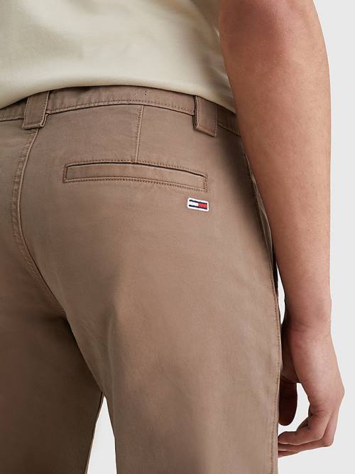 Grey Tommy Hilfiger Scanton Slim Fit Chinos Men's Pants | TH742ARD