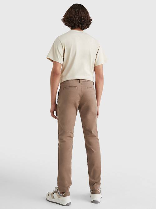 Grey Tommy Hilfiger Scanton Slim Fit Chinos Men's Pants | TH742ARD