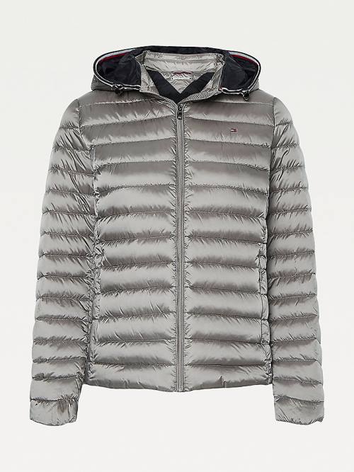 Grey Tommy Hilfiger Semi Shine Down Women's Jackets | TH916SFW