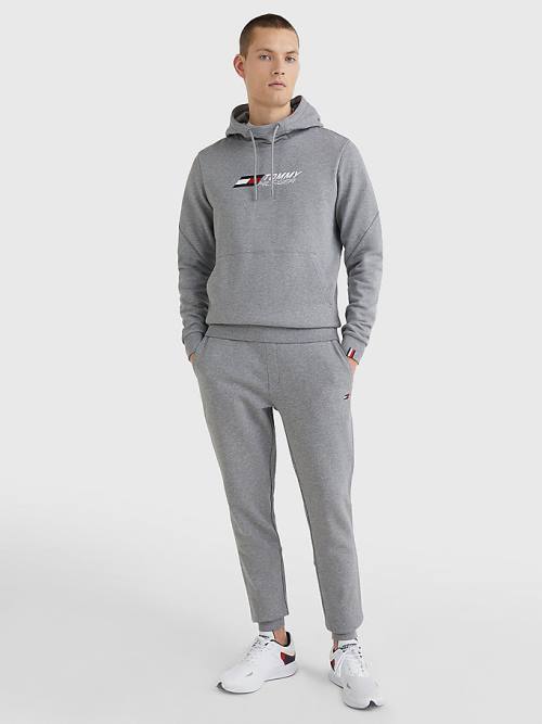 Grey Tommy Hilfiger Sport Essential TH Cool Men's Hoodie | TH063GOJ