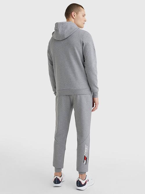 Grey Tommy Hilfiger Sport Essential TH Cool Men's Hoodie | TH063GOJ