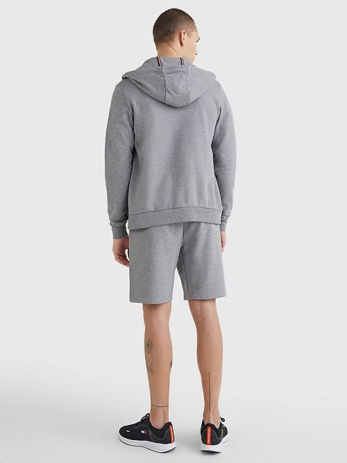 Grey Tommy Hilfiger Sport Essential TH Cool Zip-Thru Men's Hoodie | TH753ZPX