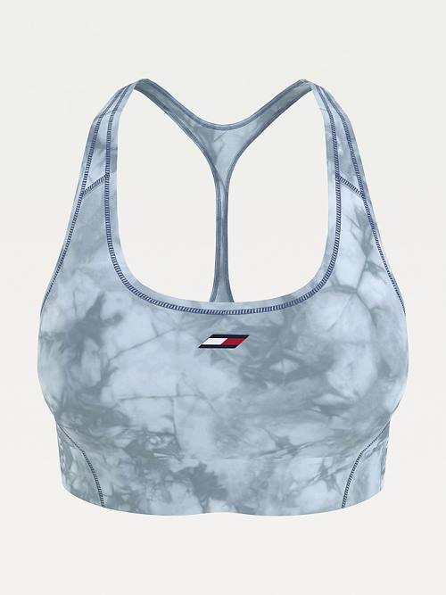 Grey Tommy Hilfiger Sport TH Cool Medium Support Bra Women's Underwear | TH592UPM