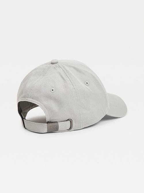 Grey Tommy Hilfiger TH Established Baseball Cap Men's Hats | TH928UQX