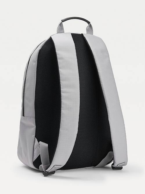 Grey Tommy Hilfiger TH Established Recycled Polyester Backpack Men's Bags | TH805VCO