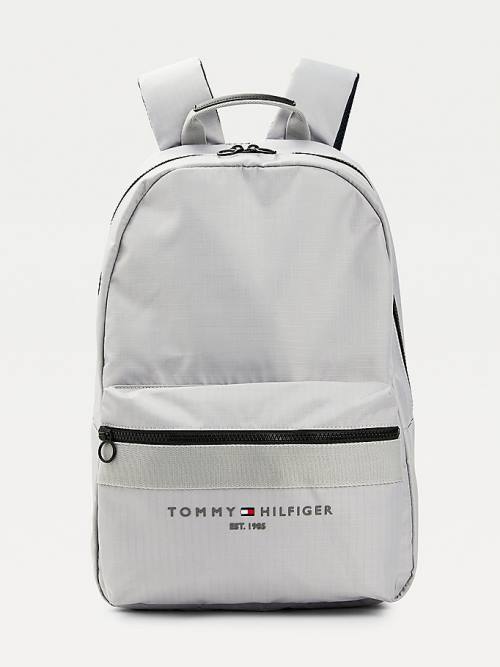 Grey Tommy Hilfiger TH Established Recycled Polyester Backpack Men\'s Bags | TH805VCO