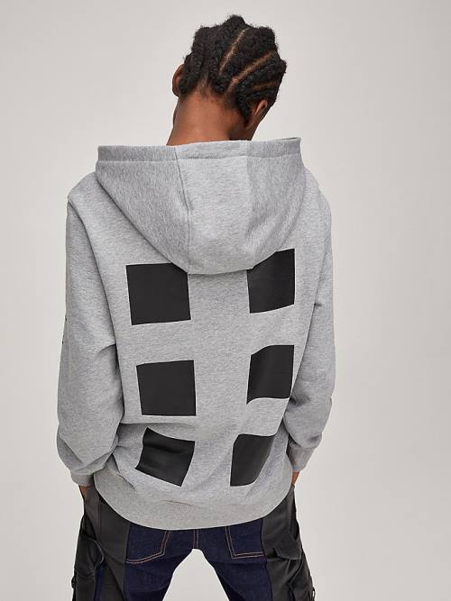 Grey Tommy Hilfiger TOMMYXROMEO Dual-Gender Men's Hoodie | TH619AQX