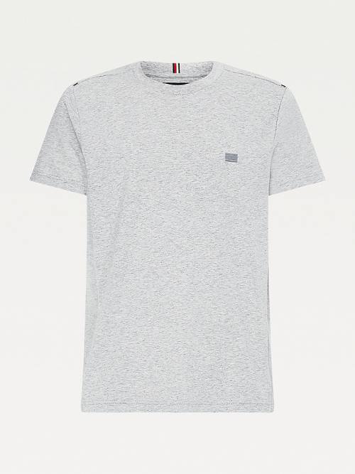 Grey Tommy Hilfiger Tech Essential Organic Jersey Men's T Shirts | TH851WFG