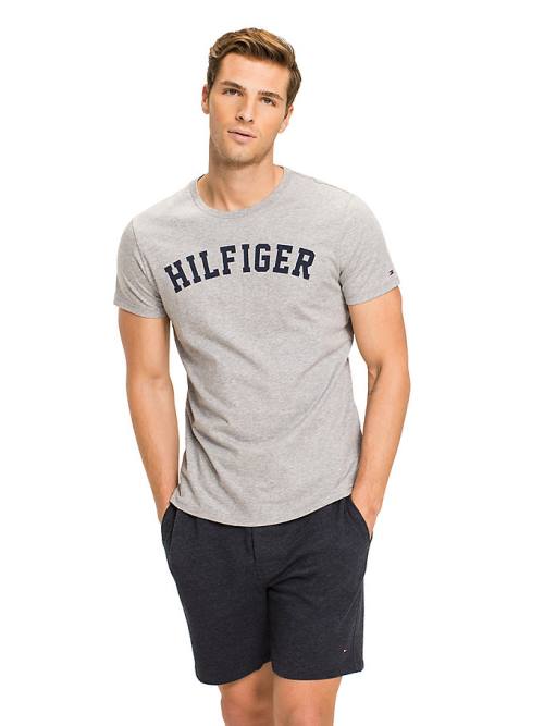 Grey Tommy Hilfiger Tommy Hilfiger Logo Men\'s Pyjamas | TH531CIO