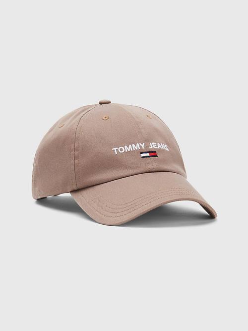 Grey Tommy Hilfiger Tommy Jeans Flag Cap Men\'s Hats | TH807BML