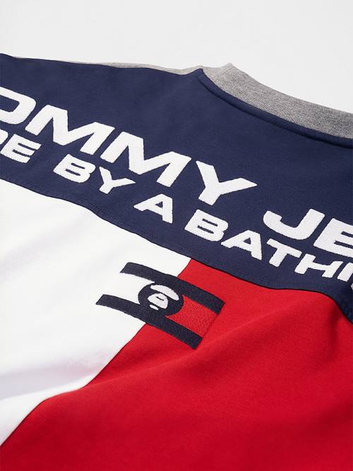 Grey Tommy Hilfiger Tommy X AAPE Long Sleeve Men's T Shirts | TH863MXU