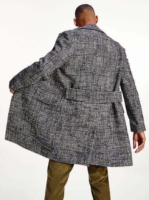 Grey Tommy Hilfiger Tommy x Lardini Wool Blend Slim Fit Men's Coats | TH205XDM