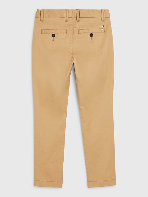 Khaki Tommy Hilfiger 1985 Essential Chinos Boys' Pants | TH237EJB