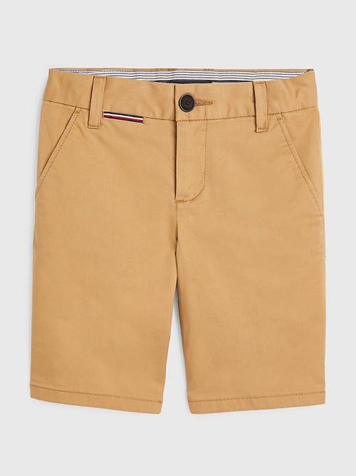 Khaki Tommy Hilfiger 1985 Essential Chino Shorts Boys\' Pants | TH407AWD