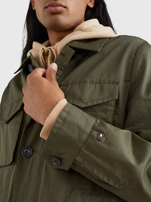 Khaki Tommy Hilfiger Four Pocket Field Men's Jackets | TH639VDS