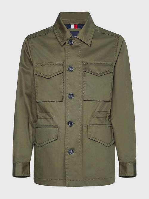 Khaki Tommy Hilfiger Four Pocket Field Men's Jackets | TH639VDS