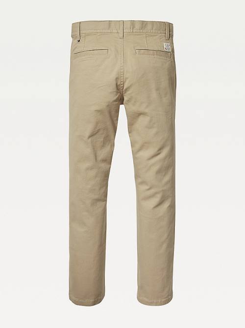 Khaki Tommy Hilfiger Slim Fit Chinos Boys' Pants | TH807EJH