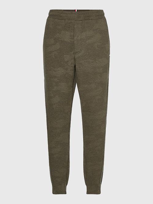 Khaki Tommy Hilfiger Sport Camo Print Joggers Men's Pants | TH135DMZ