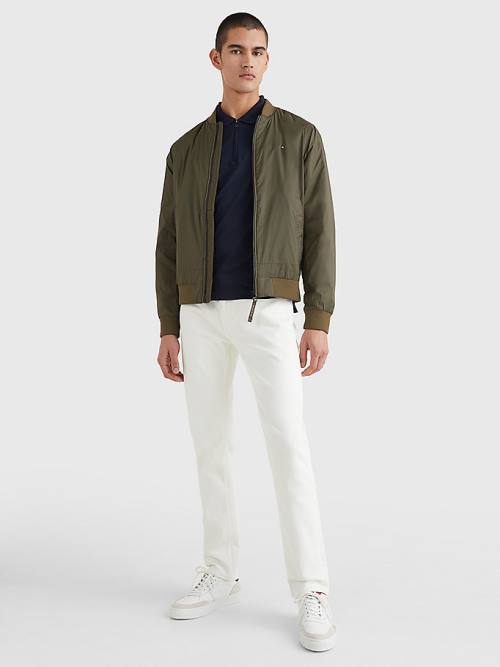 Khaki Tommy Hilfiger TH Warm Packable Insulated Bomber Men's Jackets | TH615IQG