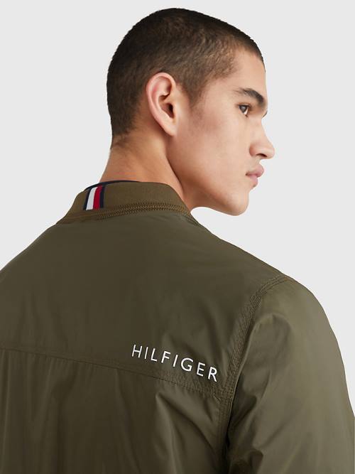 Khaki Tommy Hilfiger TH Warm Packable Insulated Bomber Men's Jackets | TH615IQG