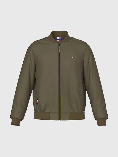 Khaki Tommy Hilfiger TH Warm Packable Insulated Bomber Men's Jackets | TH615IQG