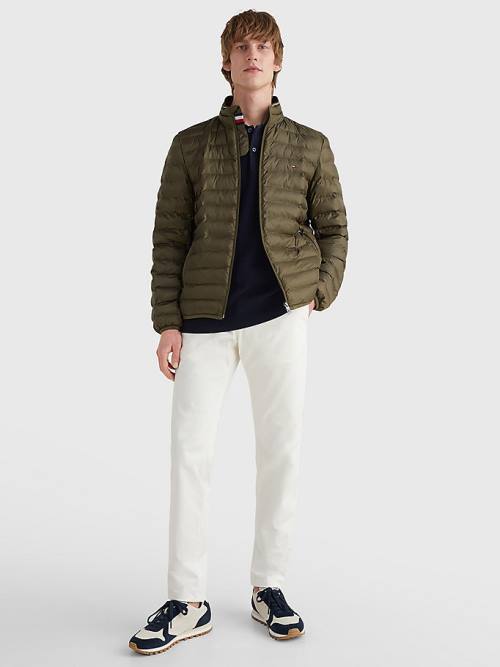 Khaki Tommy Hilfiger TH Warm Padded Men's Jackets | TH804BKX