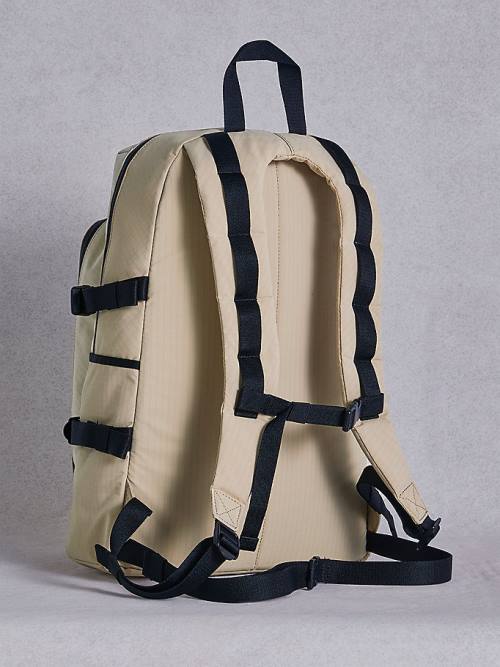 Khaki Tommy Hilfiger TOMMYXTIMBERLAND Reimagined Backpack Men's Bags | TH409DRO