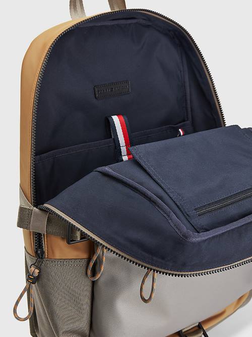 Khaki Tommy Hilfiger Utility Backpack Men's Bags | TH285BUT