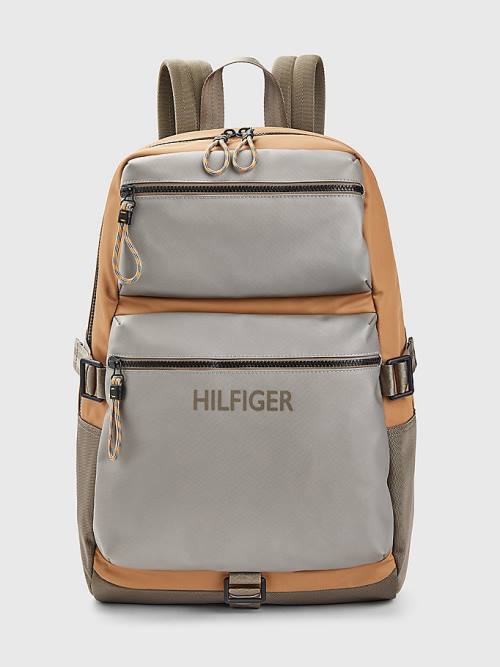 Khaki Tommy Hilfiger Utility Backpack Men\'s Bags | TH285BUT