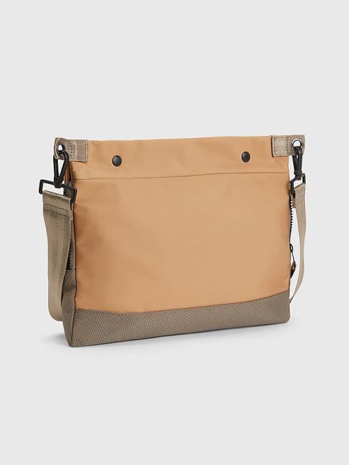 Khaki Tommy Hilfiger Utility Small Messenger Men's Bags | TH620ESJ