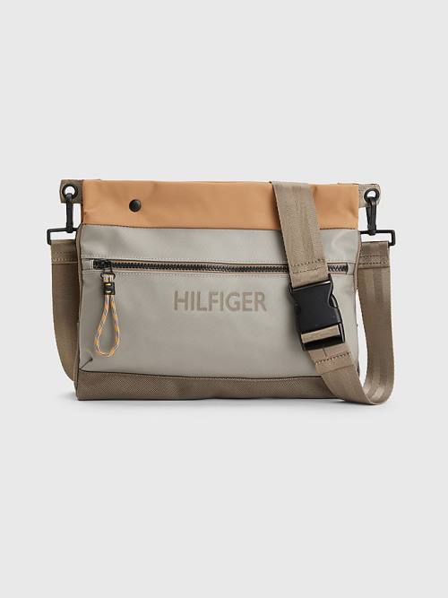 Khaki Tommy Hilfiger Utility Small Messenger Men\'s Bags | TH620ESJ