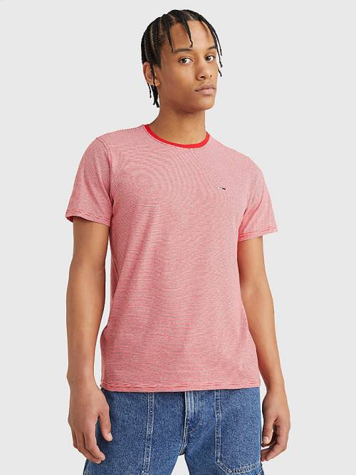 Multi Tommy Hilfiger 2-Pack Stripe Organic Cotton Men\'s T Shirts | TH895SZL