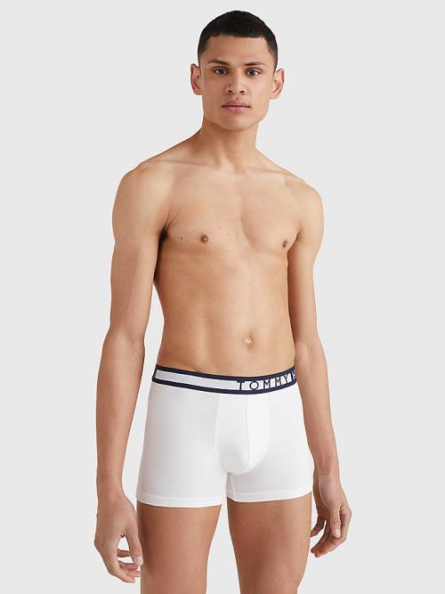 Multi Tommy Hilfiger 3-Pack Statement Waistband Trunks Men's Underwear | TH214XLC