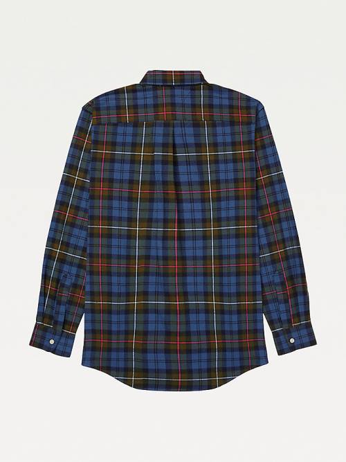 Multi Tommy Hilfiger Adaptive Plaid Check Regular Fit Men's Shirts | TH415HJL