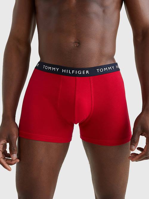 Orange Tommy Hilfiger 5-Pack Logo Waistband Trunks Men's Underwear | TH981STR