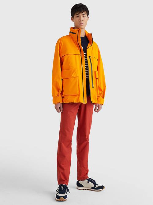 Orange Tommy Hilfiger GORE-TEX Padded Men's Jackets | TH861ARM