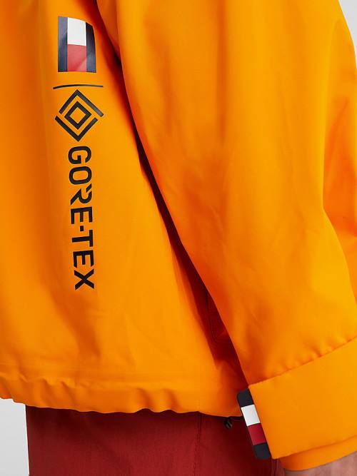 Orange Tommy Hilfiger GORE-TEX Padded Men's Jackets | TH861ARM