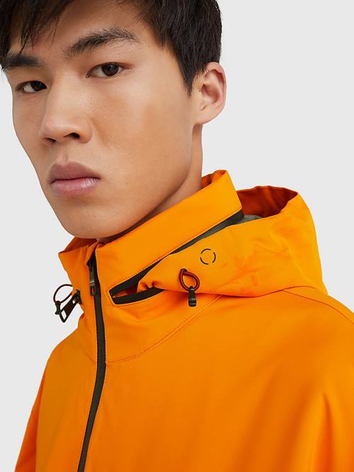 Orange Tommy Hilfiger GORE-TEX Padded Men's Jackets | TH861ARM