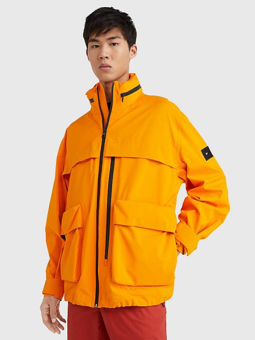 Orange Tommy Hilfiger GORE-TEX Padded Men\'s Jackets | TH861ARM