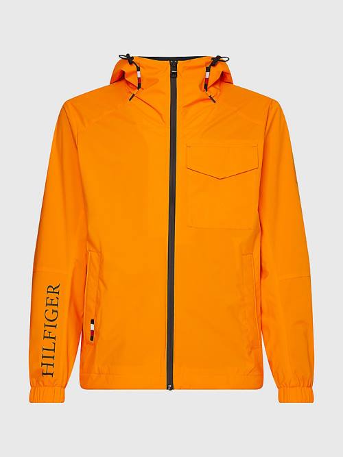 Orange Tommy Hilfiger Plus TH Tech Warm Hooded Men\'s Jackets | TH120LMD