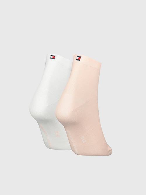 Pink Tommy Hilfiger 2-Pack Casual Short Women's Socks | TH413MPL