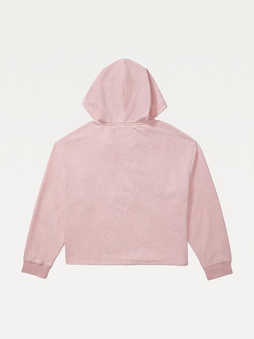 Pink Tommy Hilfiger Adaptive Logo Women's Hoodie | TH918WRF