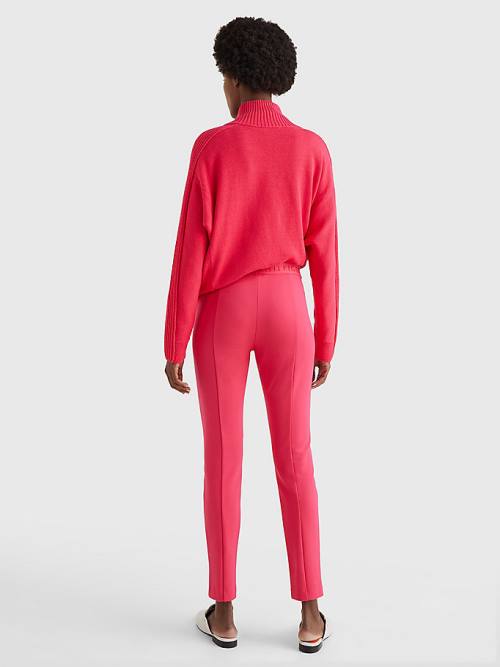 Pink Tommy Hilfiger Audrey Slim Fit Women's Leggings | TH459WSX