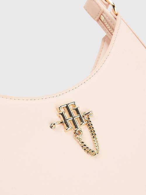 Pink Tommy Hilfiger Chain Shoulder Women's Bags | TH307DRJ