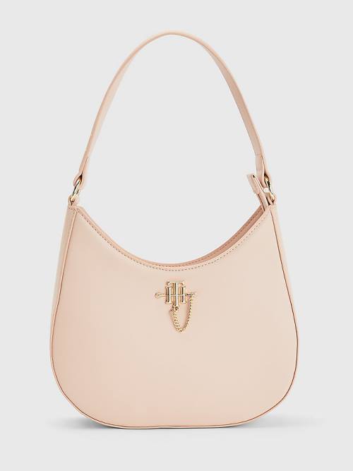 Pink Tommy Hilfiger Chain Shoulder Women\'s Bags | TH307DRJ