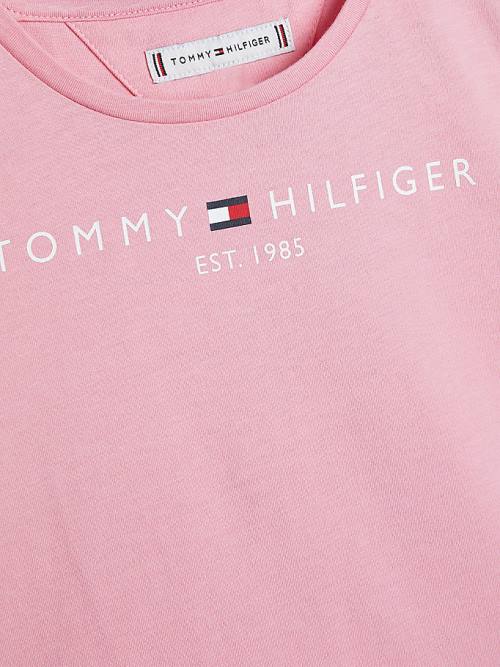 Pink Tommy Hilfiger Essential And Shorts Set Girls' Sweatshirts | TH820LBO